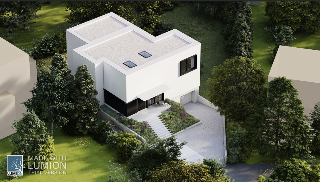 Lot ptaka - widok na działkę i okolicę